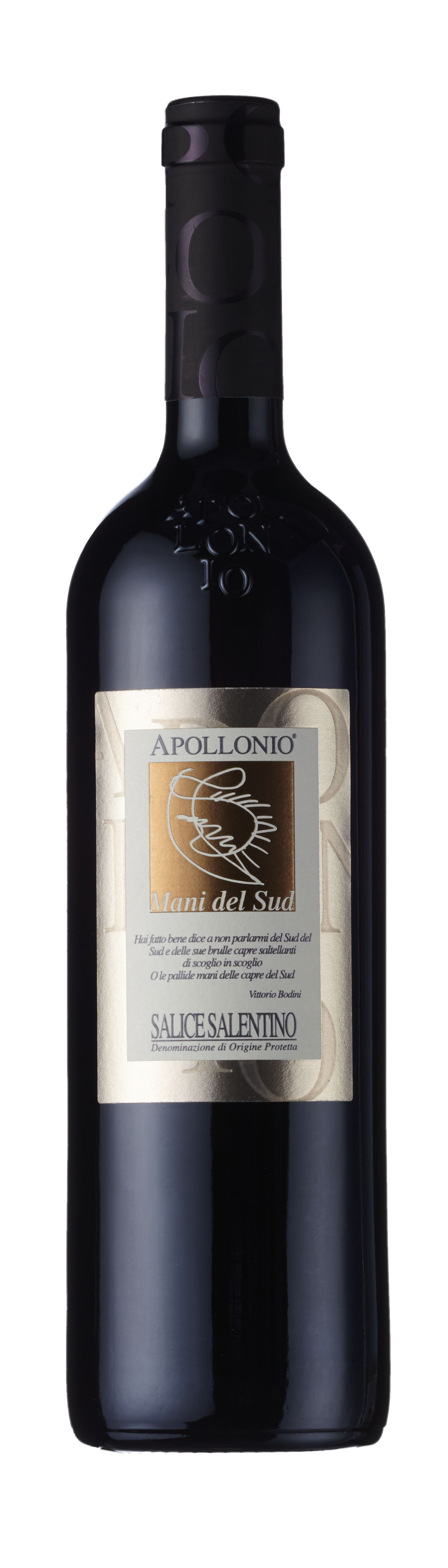 Bottle shot - Apollonio, Salice Salentino Rosso, DOC, Puglia, Italy
